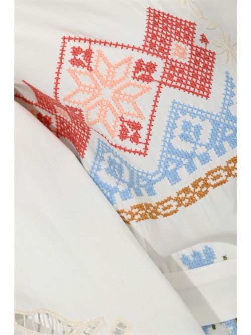 Abito chemisier WKDGRU in popeline con ricami WEEKEND MAX MARA | 2615221022600001